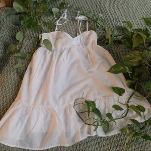 Forever 21 White Ruffle Dress